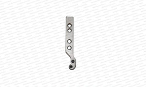 This item is a industrial machinery component, specifically identified as a metal yarn feeder nozzle used in circular knitting machines.