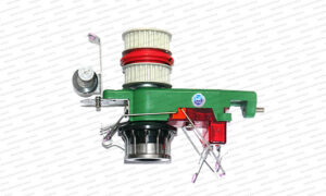 The item shown is an industrial yarn feeder, specifically an IRO type used for circular knitting machines.