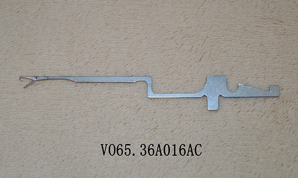 This item is a industrial knitting machine needle, specifically designed for circular or flat knitting machines, often branded as a 'VO' model.