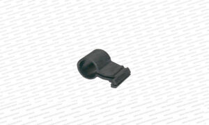 This item is a textile machine part, specifically a yarn gripper or clamp used for holding yarn in circular knitting machines to maintain consistent tension.
