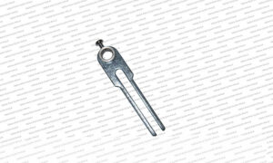 This item appears to be a component for a knitting machine, possibly a needle, sinker, or a specialized part designed for textile machinery.