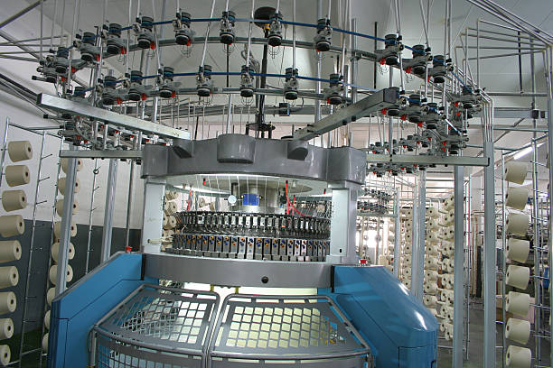 High speed circular knitting machine setup