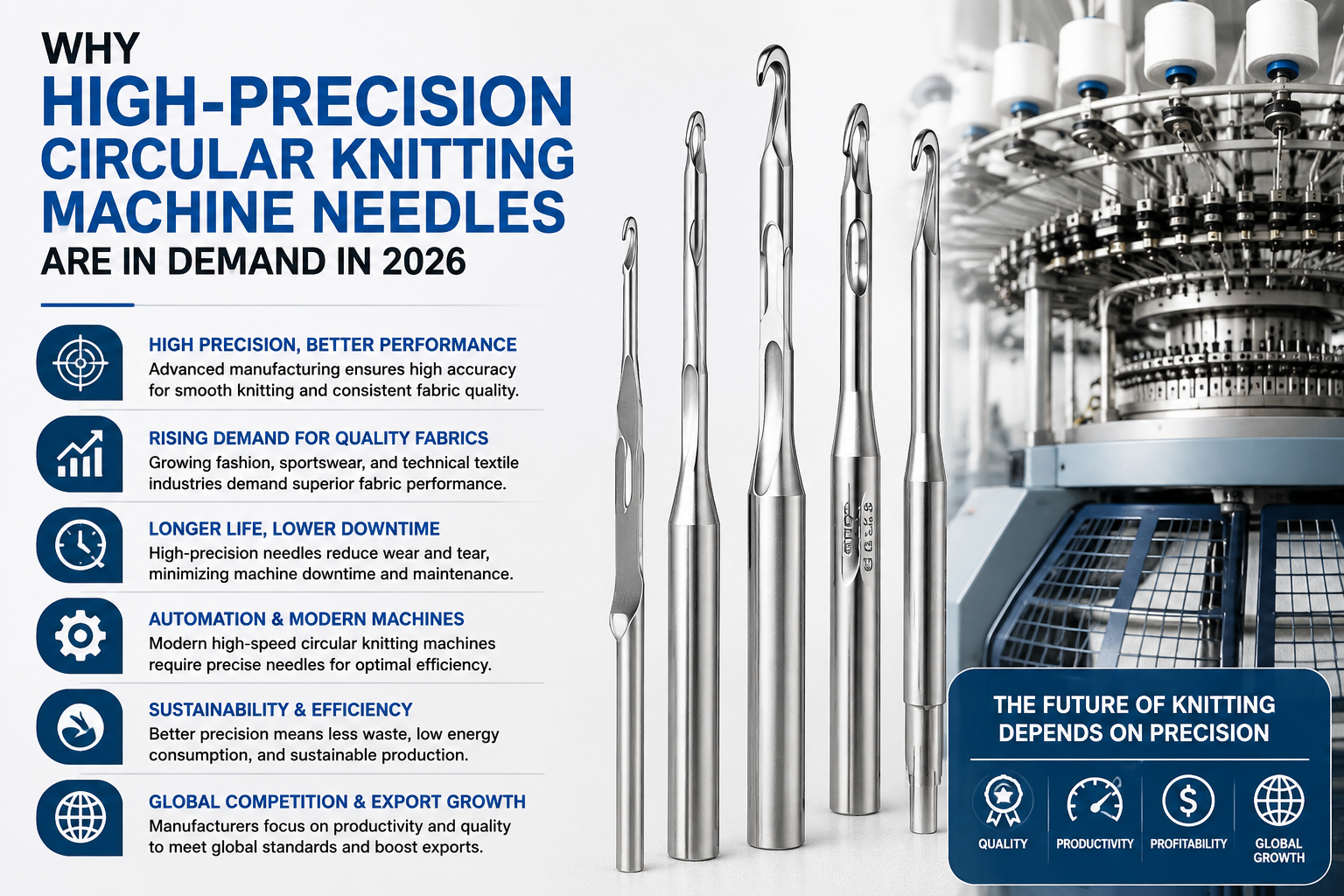 Why High-Precision Circular Knitting Machine Needles Are in Demand in 2026
