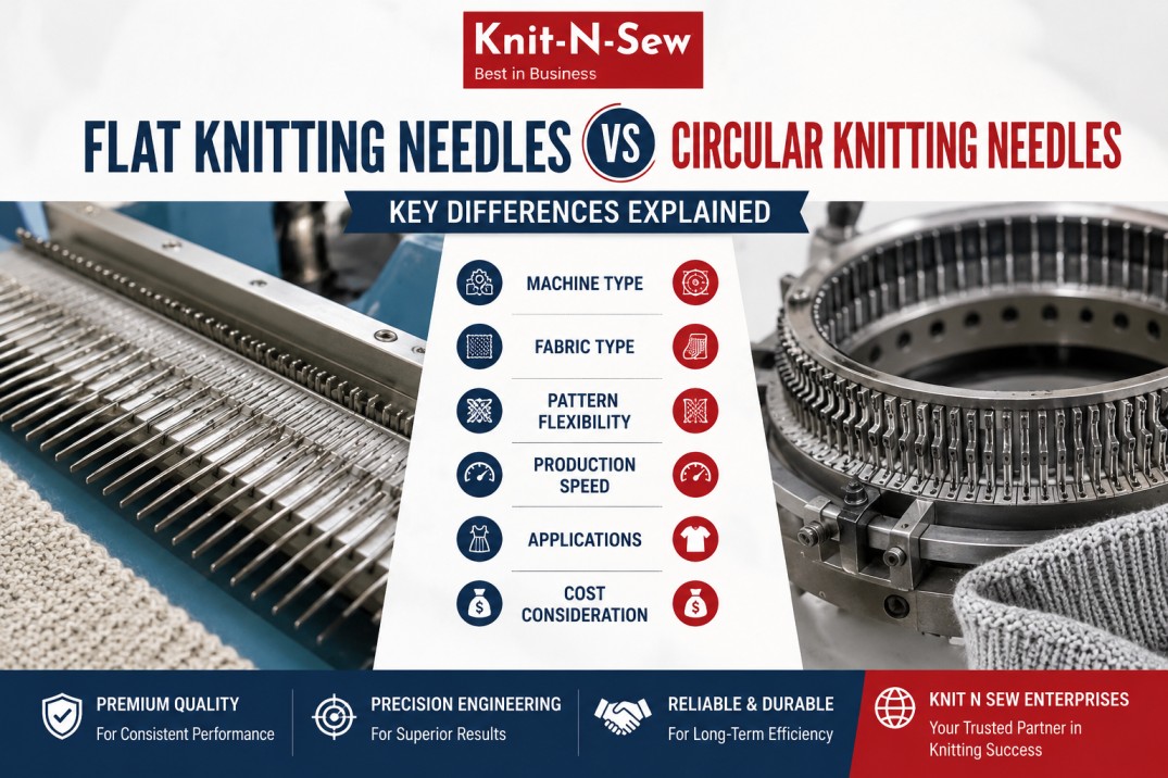 Flat Knitting Needles vs Circular Knitting Needles
