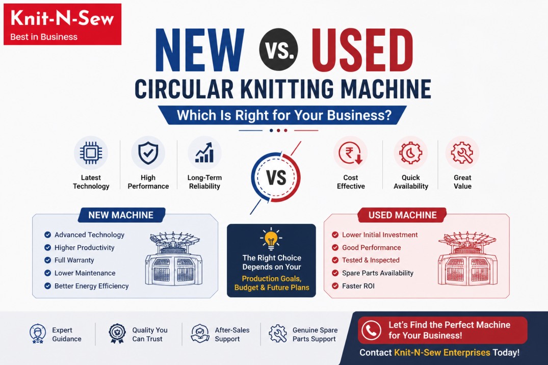 New vs. Used Circular Knitting Machine